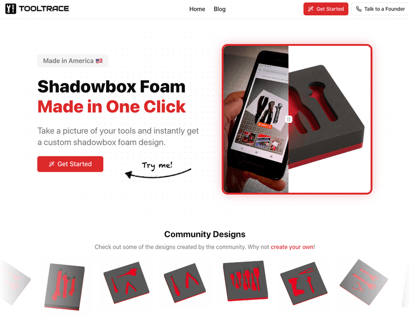 Tooltrace app preview